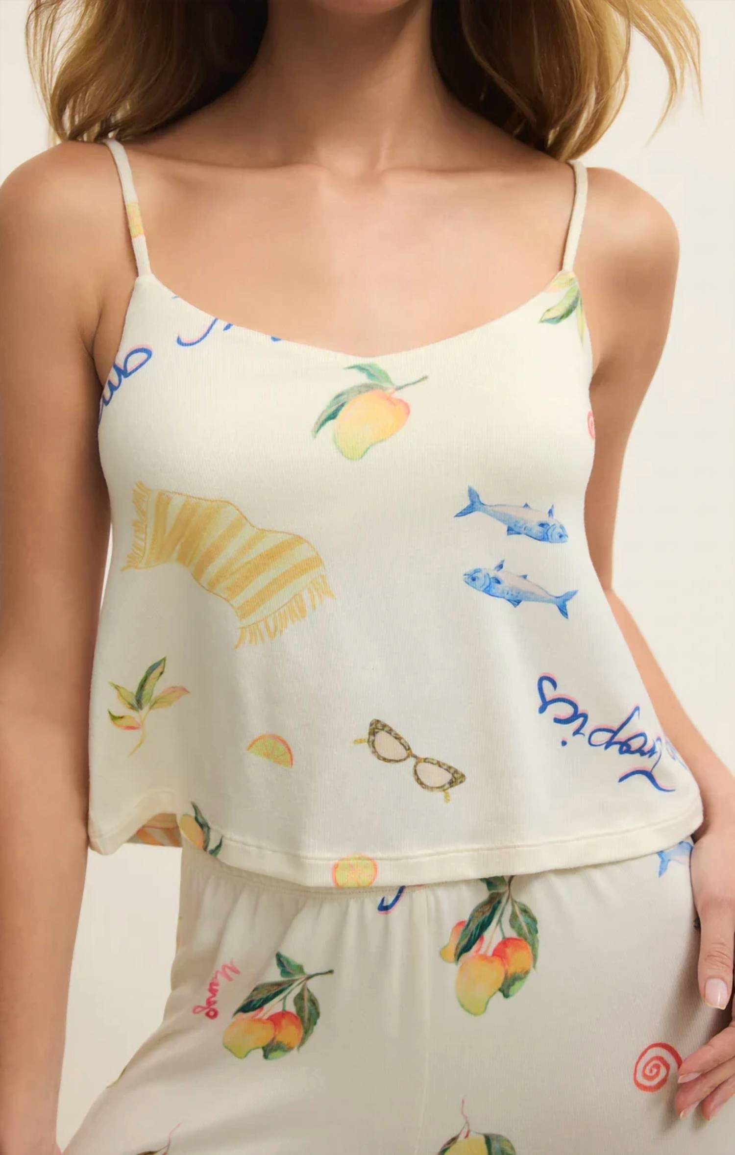 Z Supply - Women's Marbella Cropped Silky Jersey Camisole Top