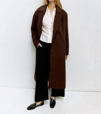 MOD REF Karoline Classic Double-breast Coat in brown - women's jacket - alternate view
