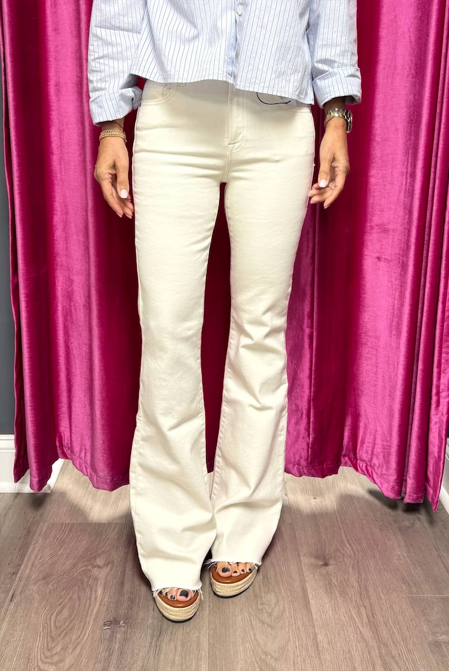 Hidden - High Rise Long Flare Jeans