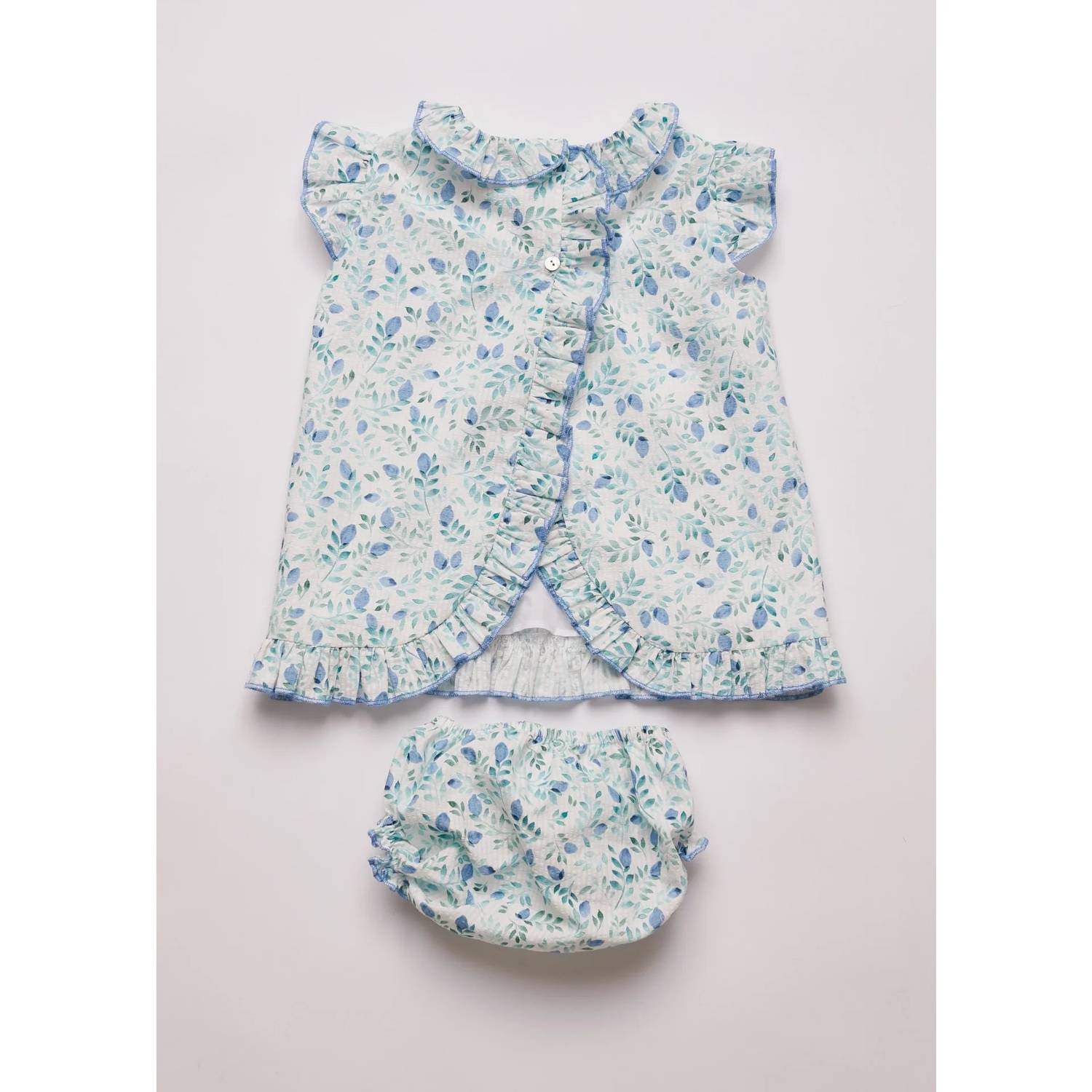 Pi And Pa - Olive Floral Set
