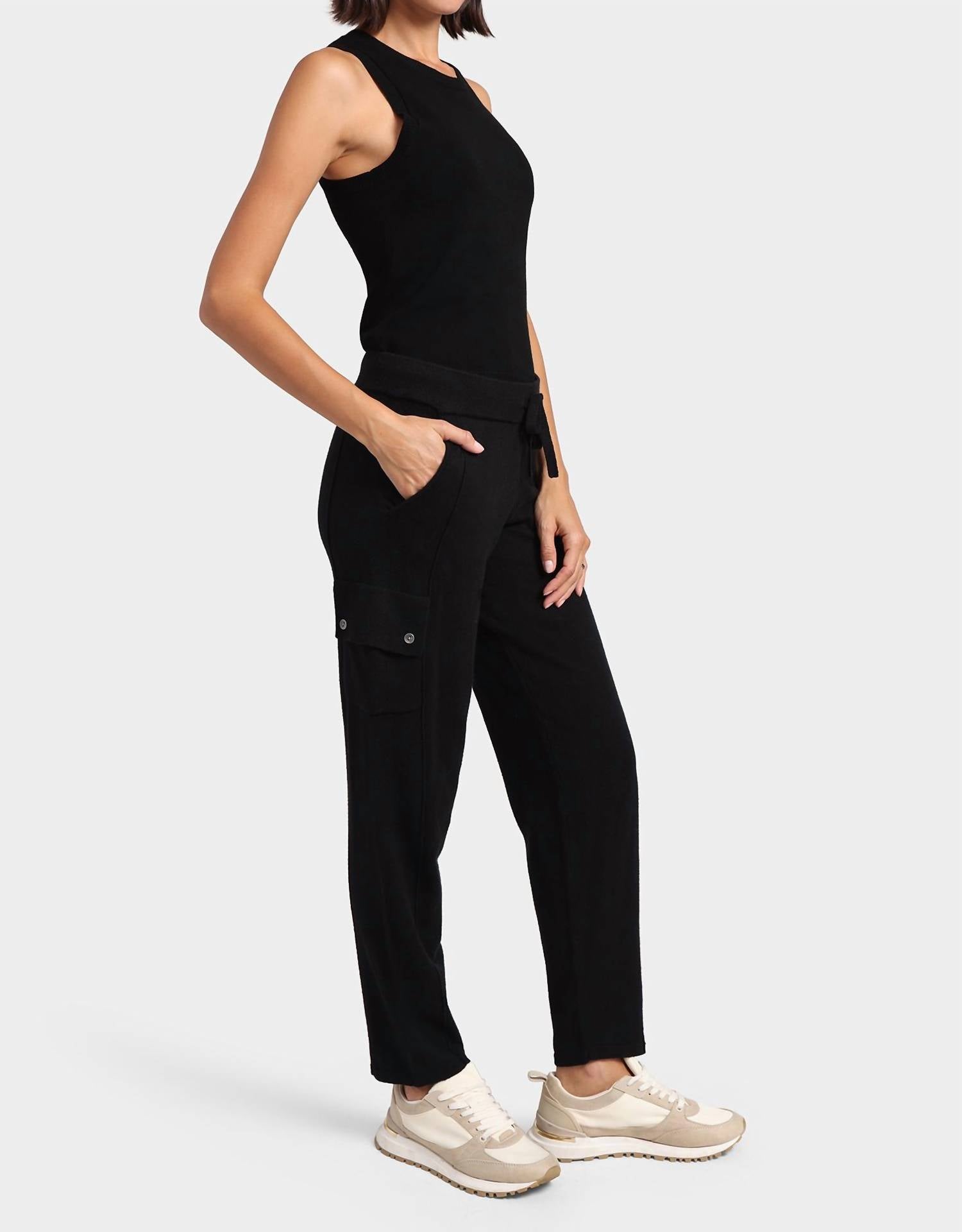 Minnie Rose - Cotton Cashmere Cargo Pant