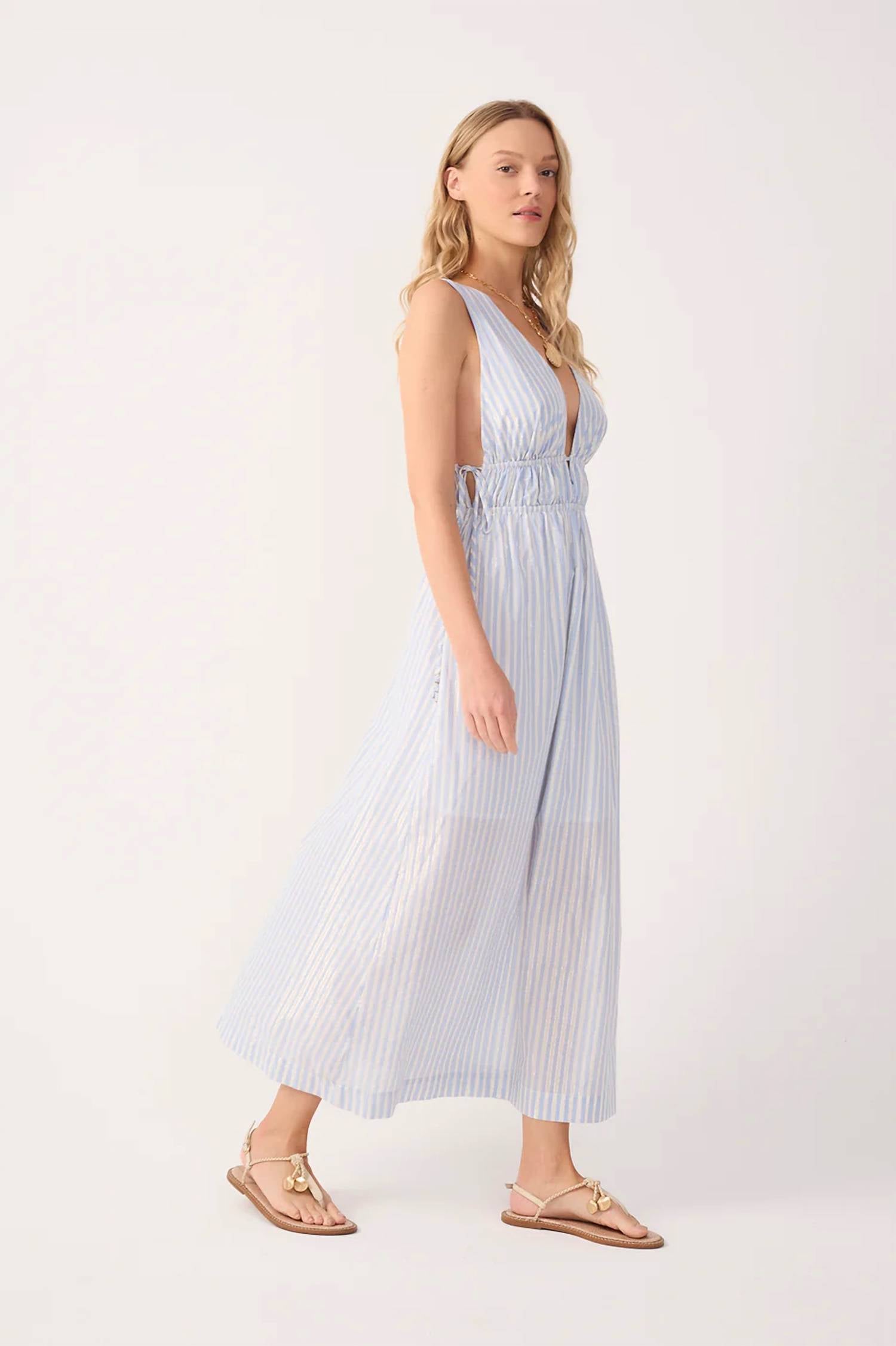 Dress To - Lurex V-neck Dress