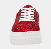 Betsey Johnson - Women's Reily Rhinestone Platform Sneaker Shoes