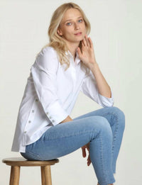 Hinson Wu - Maxine Quarter Sleeve Button Up Shirt