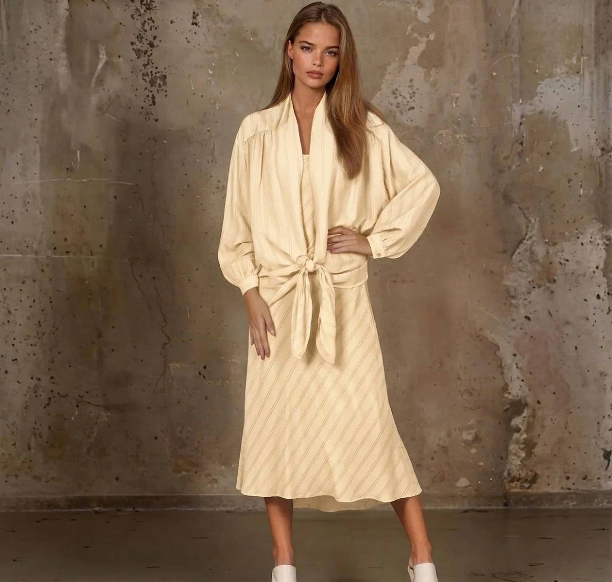 Maven West - Tie-front Shawl Jacket