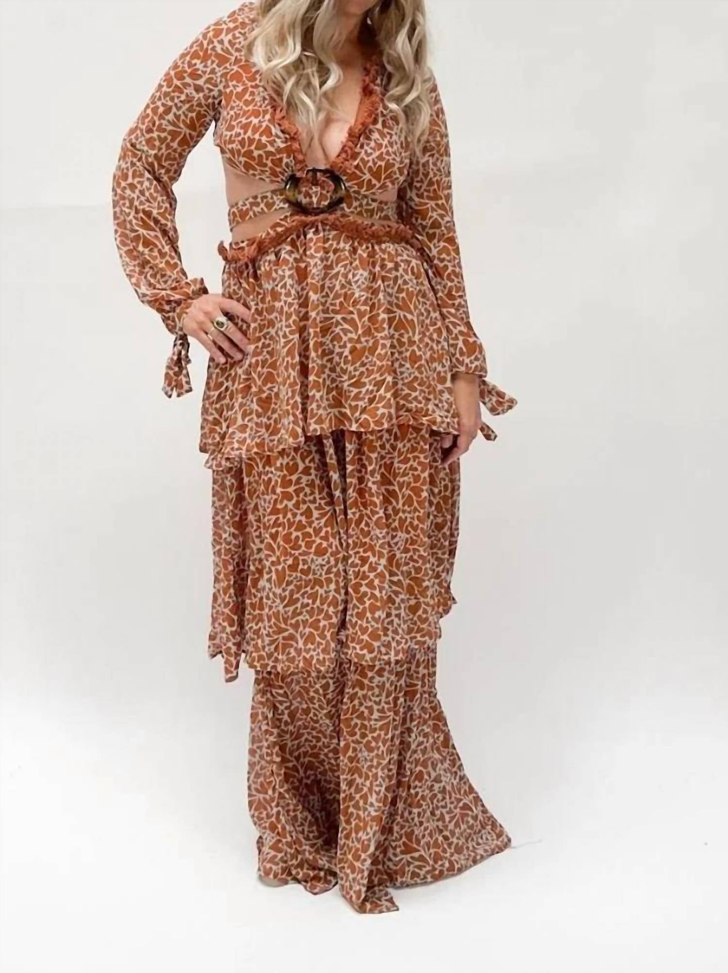 Mulla - Cross Back Tie Maxi Dress