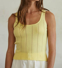 By Together - Knit Ribbed V-Neck Tank Top