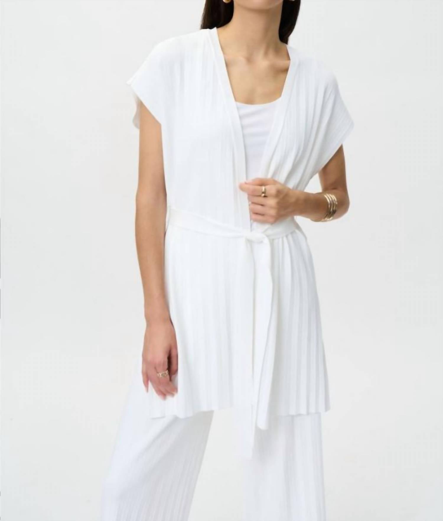 Pleated Cover Up Sweater