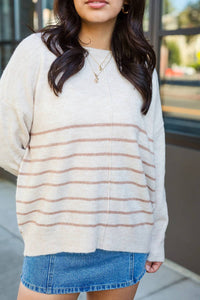 Blu Pepper - Front Of The Line Striped Sweater