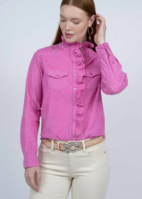Ivy Jane - Heart Corduroy Ruffle Snap Shirt