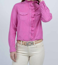 Ivy Jane - Heart Corduroy Ruffle Snap Shirt