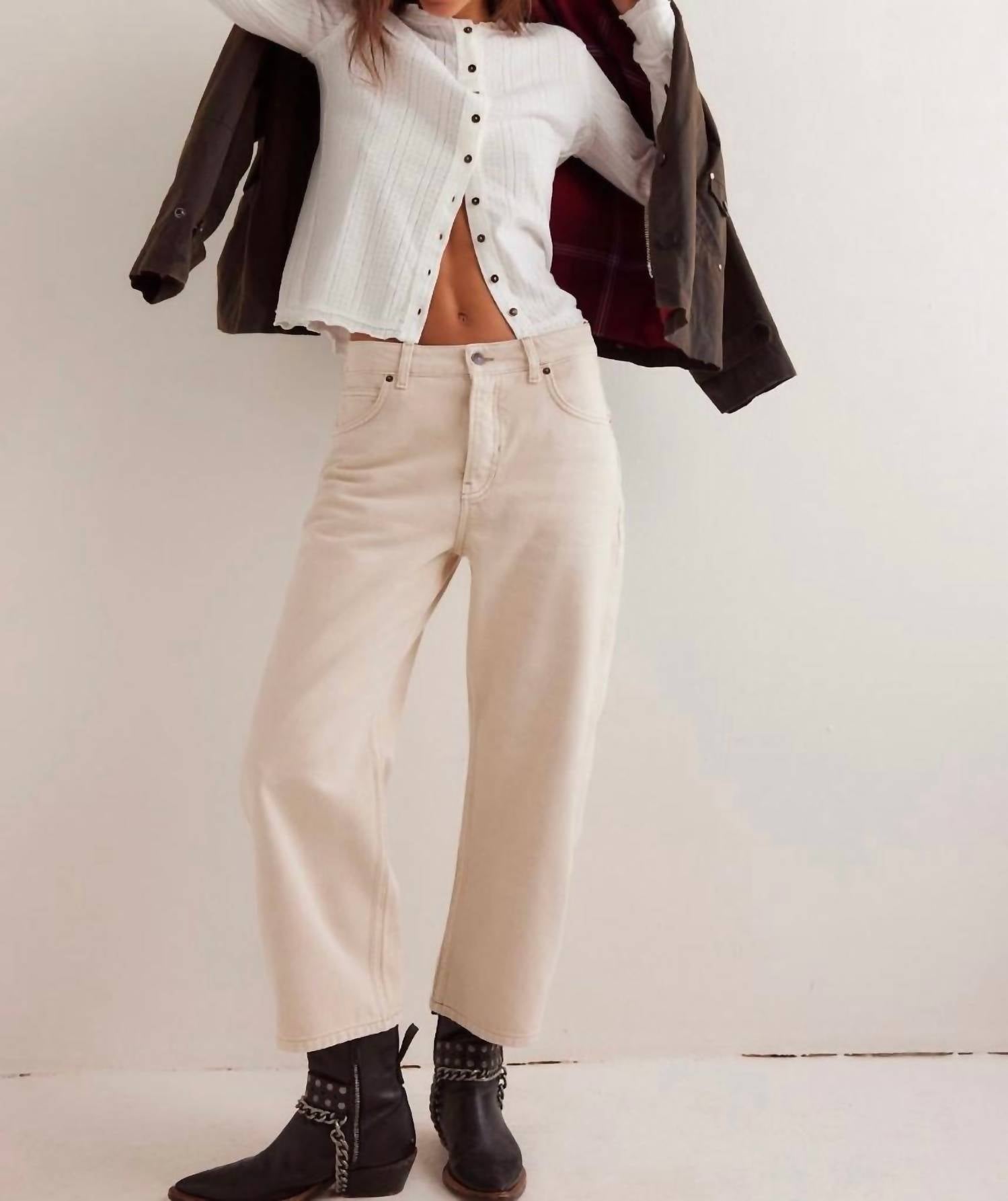Free People - We The Free Deep Trance Dropped Boyfriend Jeans