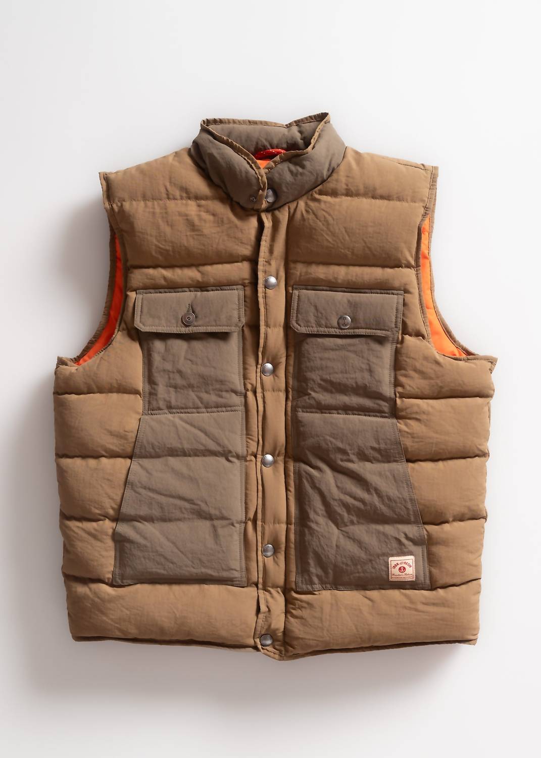 Iron & Resin Men's Maxwell Vest in beige - men's jacket