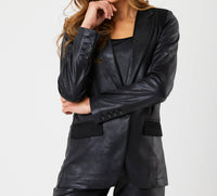 Angel Apparel - Vegan Leather Suede Blazer