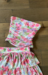 Flowers By Zoe - Girl's Watercolor Skirt Set