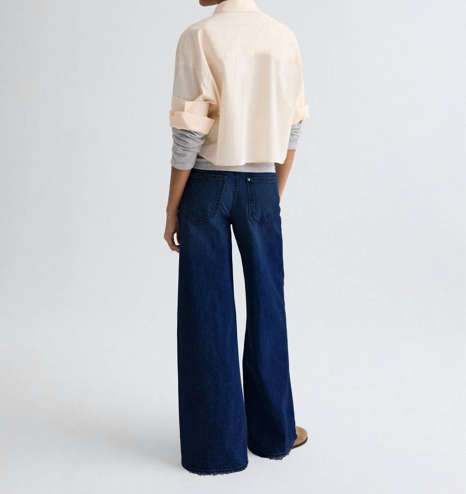 TWP Next Ex Shirt in creme de peche 1 - women's long sleeve top - view 4