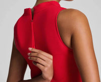 Spanx Sleeveless Midi Dress in red - women's dress - alternate view