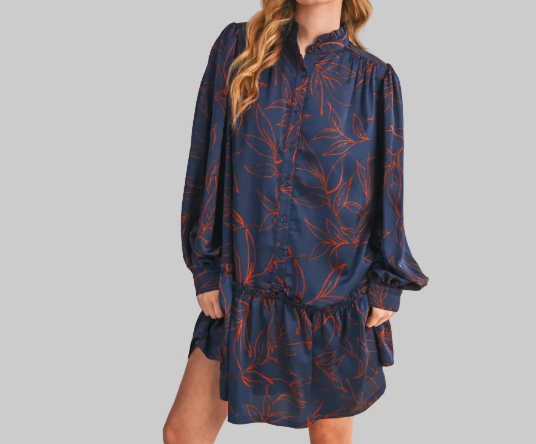 &Merci - Balloon Sleeve Mini Dress