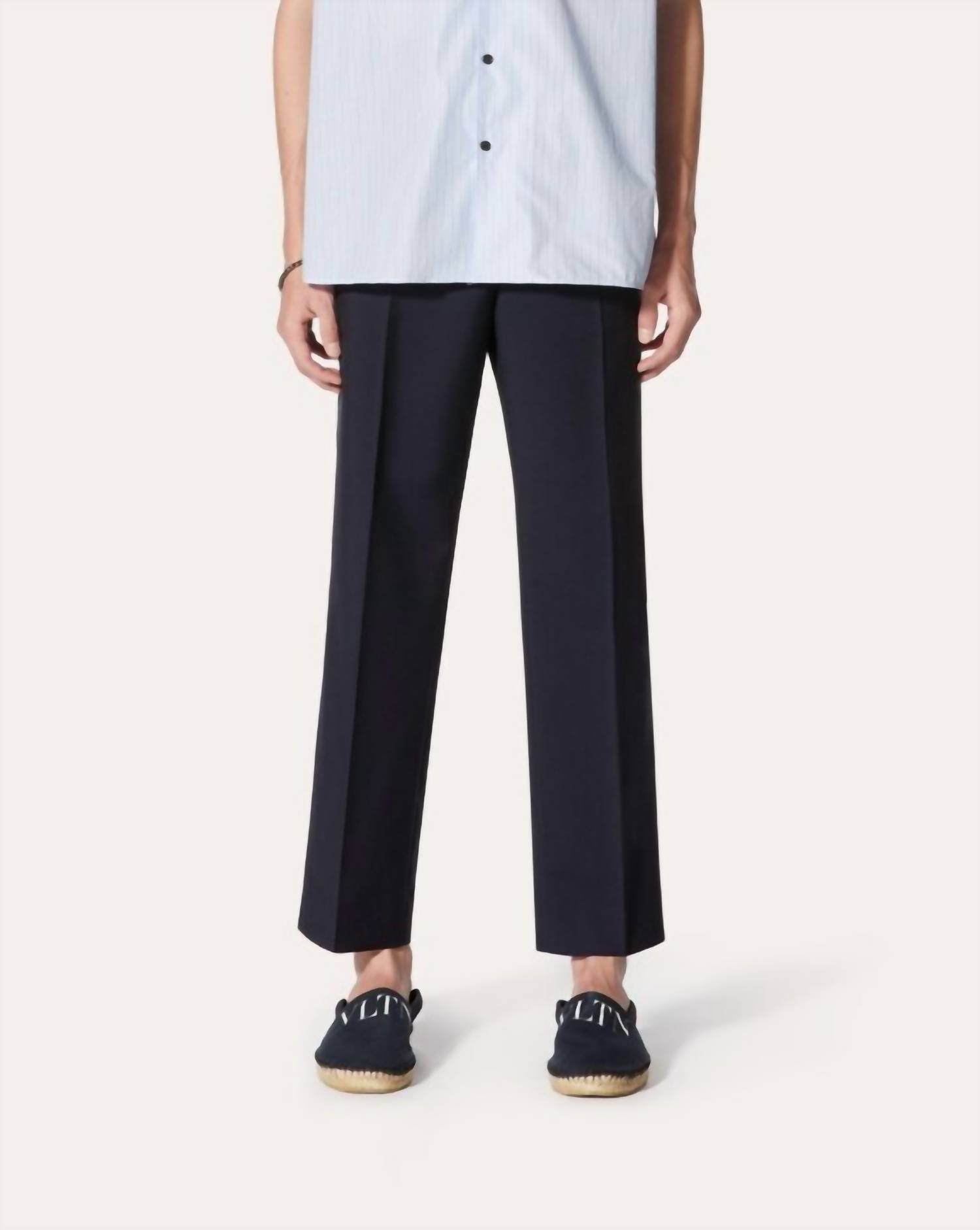 Valentino - Valentino Embroidered Straight-leg Trousers