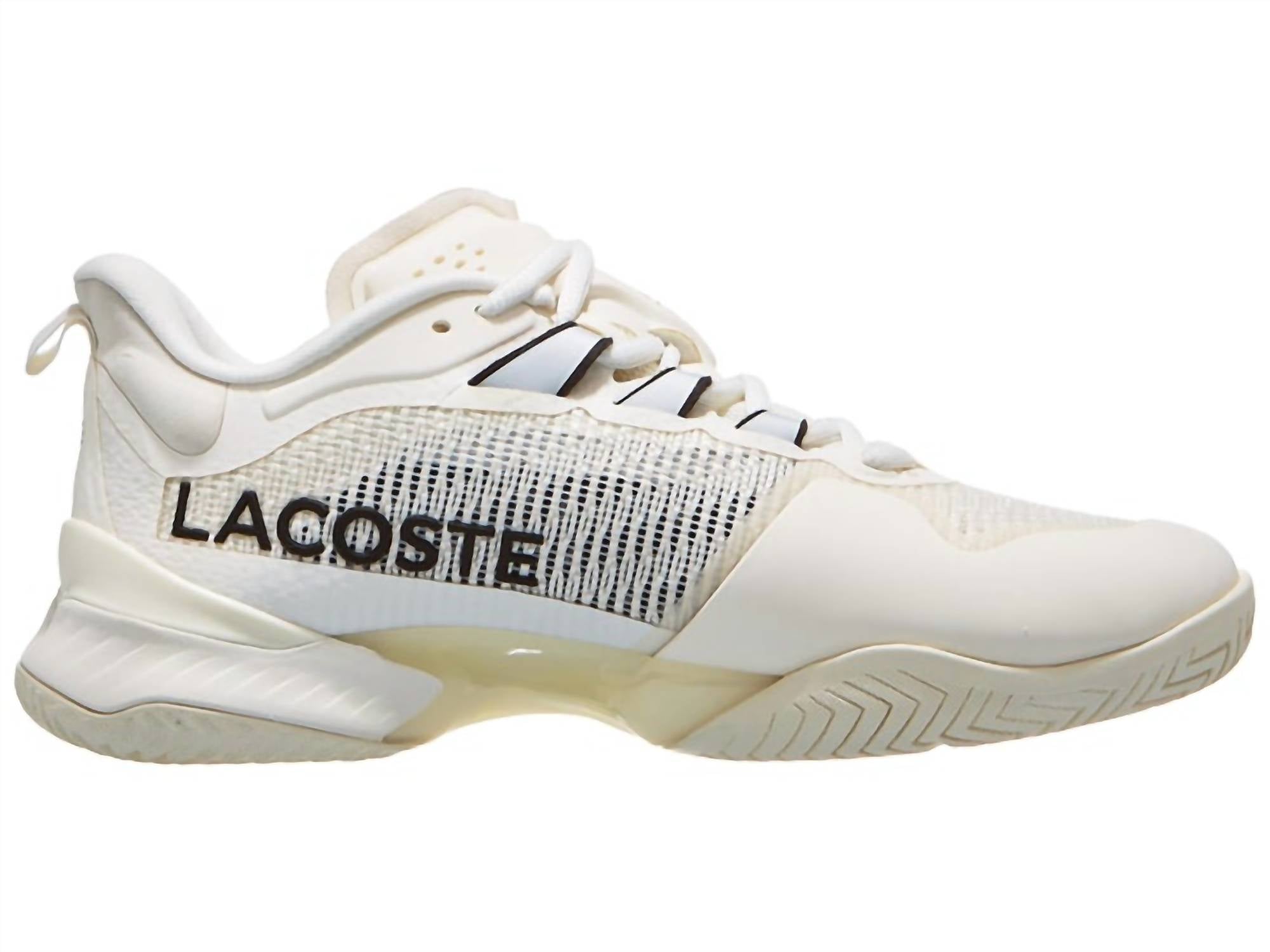 LACOSTE Men's Ag-lt23 Ultra Shoe in off white off white - men's sneaker