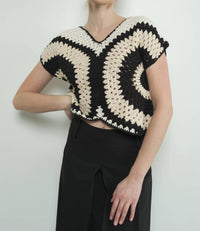 Aaron & Amber - Becky Handmade Crochet Sweater Top