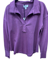 Myra Women's Amari Collared Shirt in eggplant - women's blouse