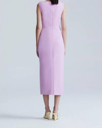 Lela Rose - Jewel Button Boat Neck Sheath Dress