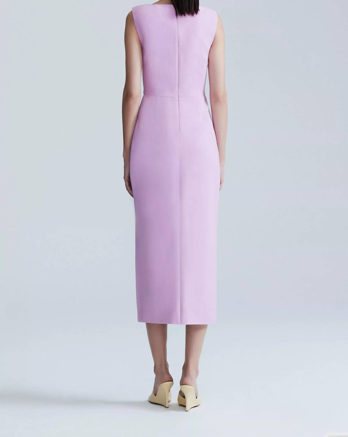 Lela Rose - Jewel Button Boat Neck Sheath Dress