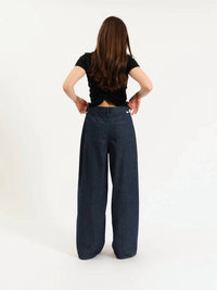 DAZE Highland Baggy Jeans in pinstripe - women's jeans - view 5