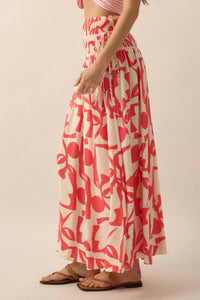 Promesa - Abstract Floral Skirt