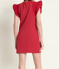 Nation Ltd - Ellis Ruffle Sleeve Dress