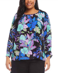 Karen Kane - Leesa Long Sleeve Peasant Top