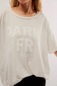 The Laundry Room - Welcome To Paris Oversized Tee