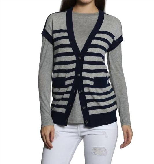 Luxe Striped Cardigan