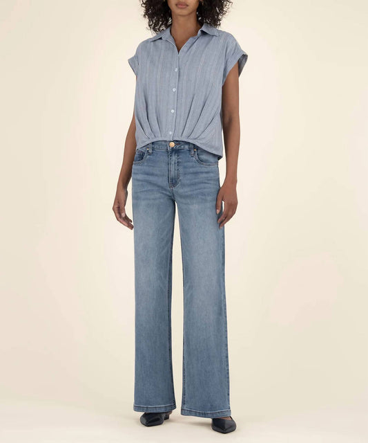 Kut From The Kloth - Gaia Pleat Hem Top