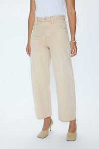Pistola - Tate Crop High Rise Bowed Wide Leg Jean