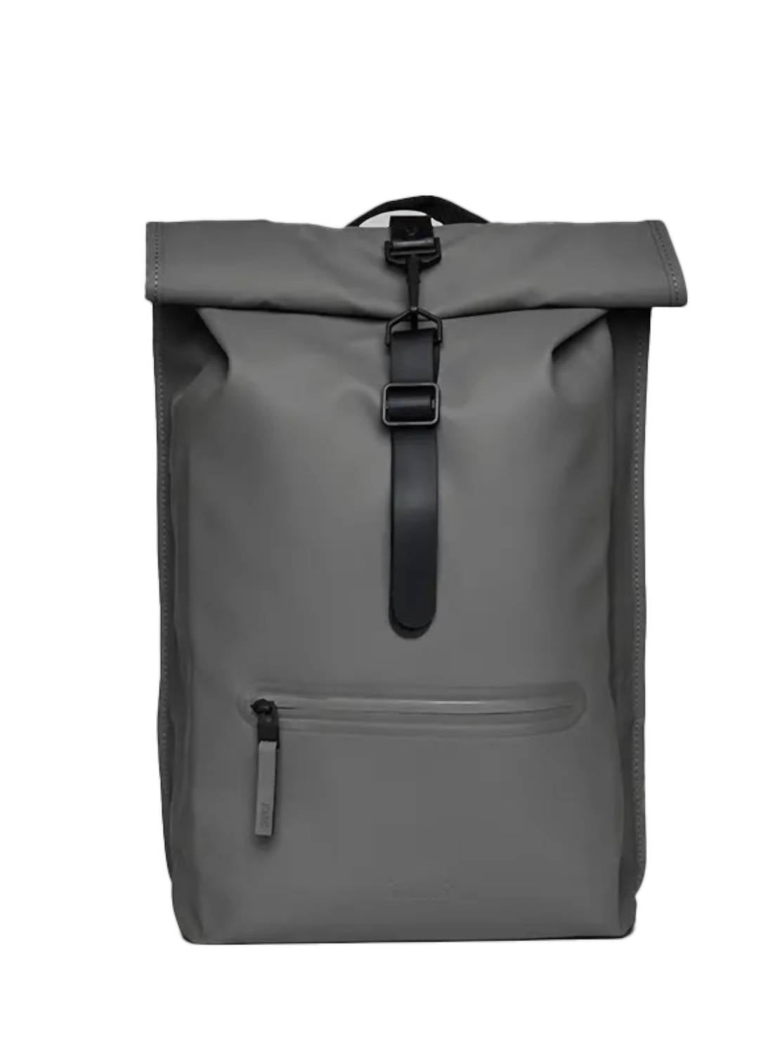 Rains Women's Rolltop Rucksack Bag in grey - women's bag