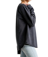 Umgee - Mineral Washed Raw Hem Top