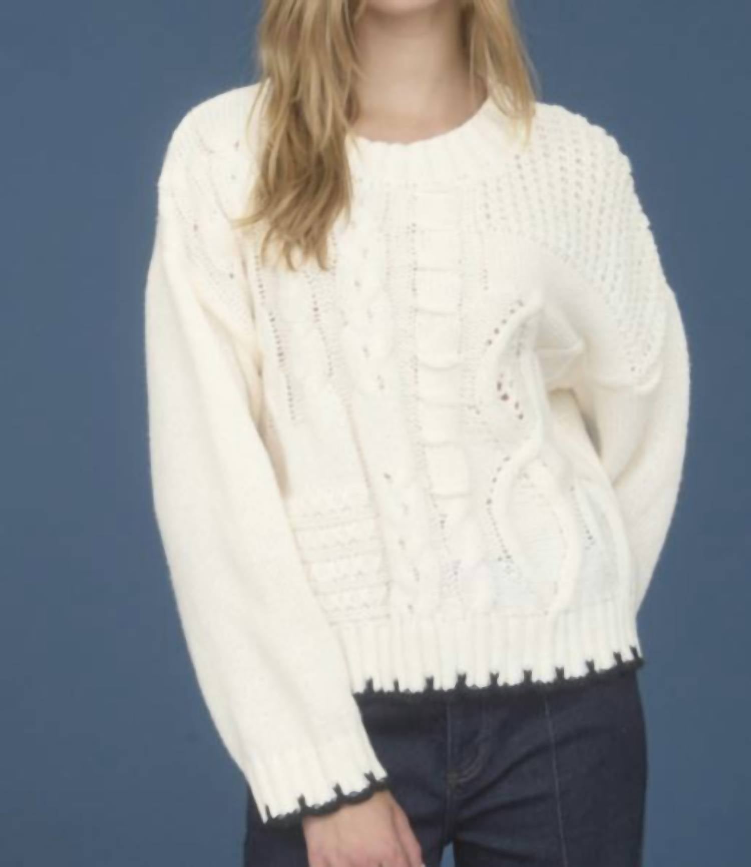 Studio By Workshop - Cable Knit Sweater