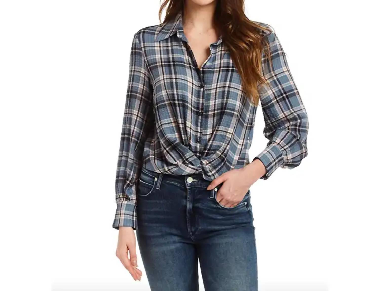 Drew - Quincy Plaid Top