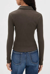 Veronica Beard - Kearney Ribbed Long Sleeve Tee