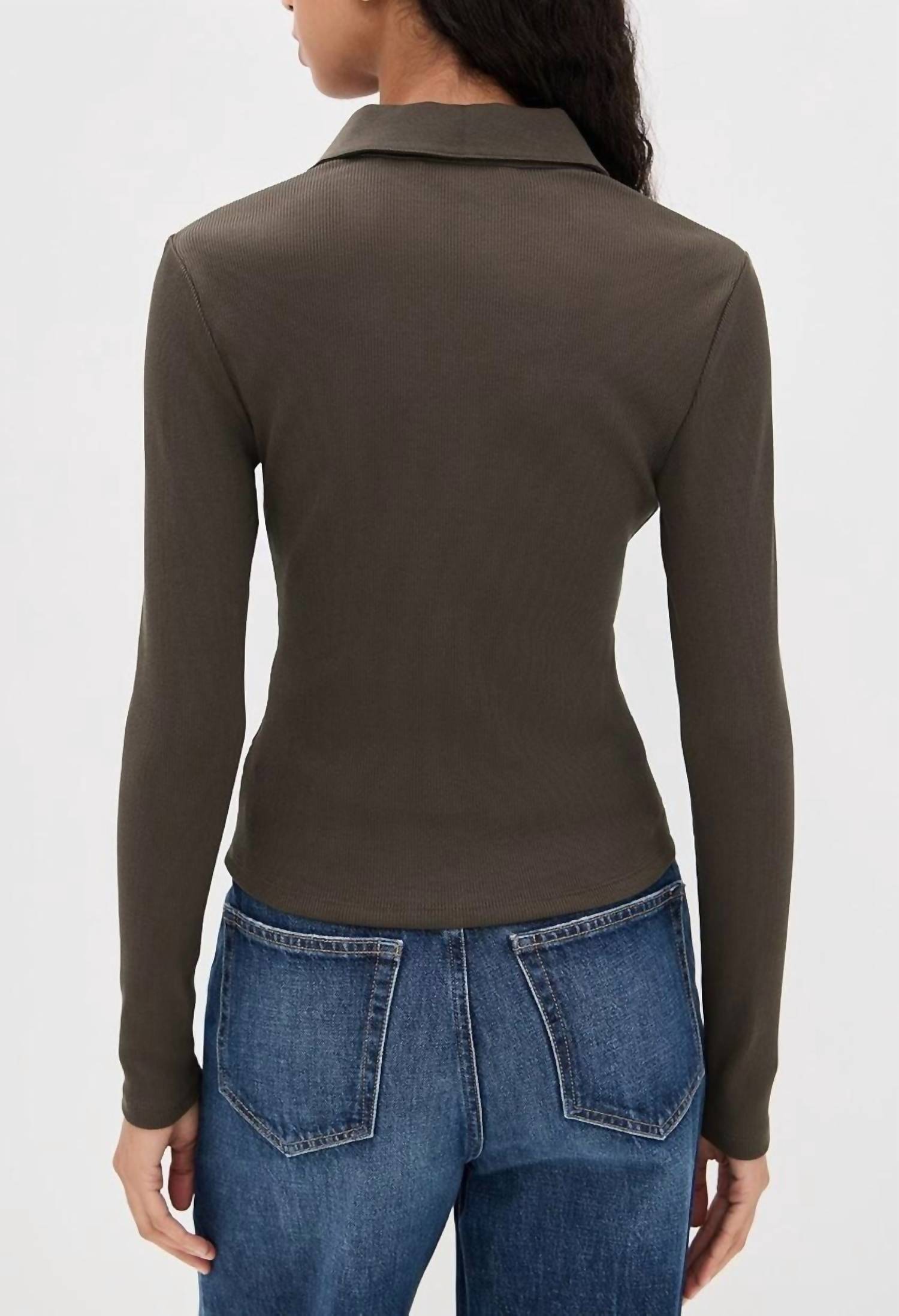 Veronica Beard - Kearney Ribbed Long Sleeve Tee