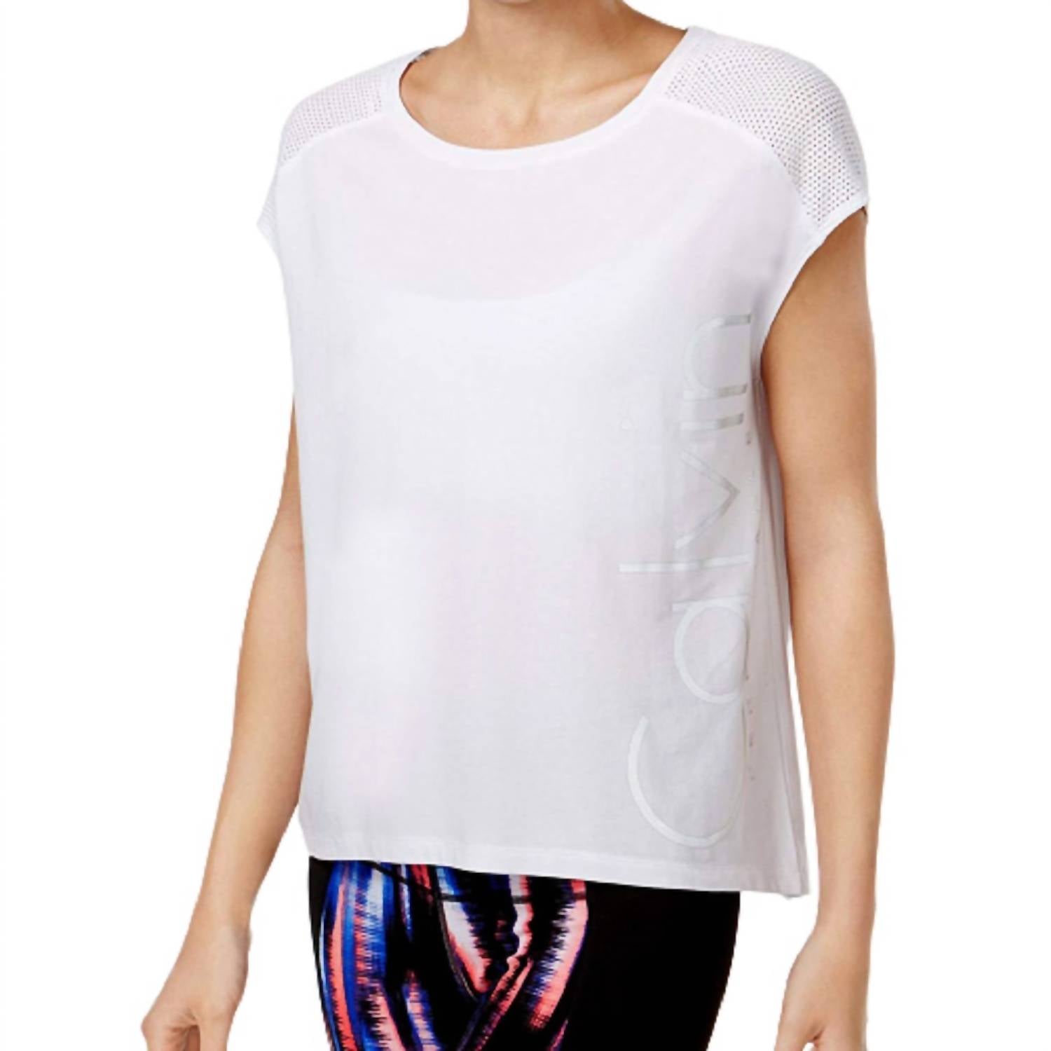 Calvin Klein - Activewear Performance Cropped Logo T-Shirt