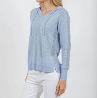 Elliott Lauren - Boardwalk Hoodie Sweater With Mesh Detail