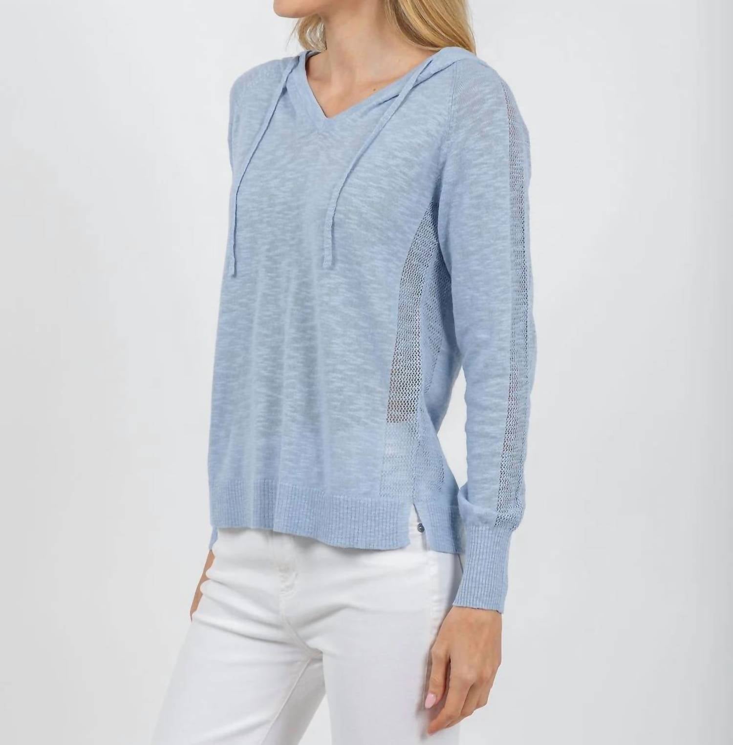 Elliott Lauren - Boardwalk Hoodie Sweater With Mesh Detail