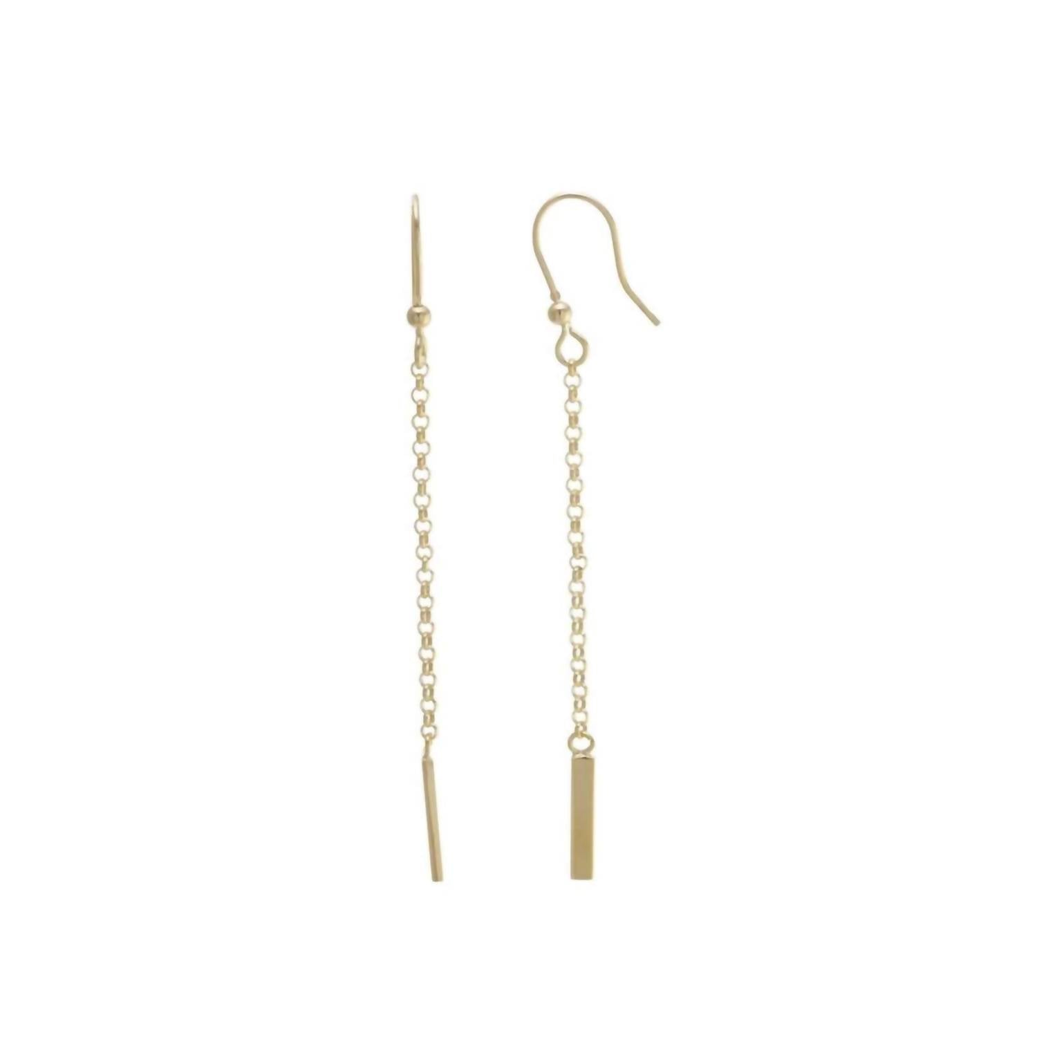 Athra - Women's Bar Chain Drop Earring