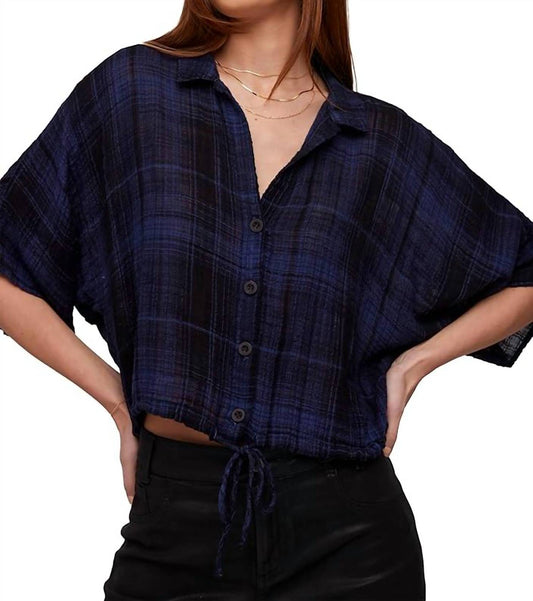 Bella Dahl - flowy tie waist shirt
