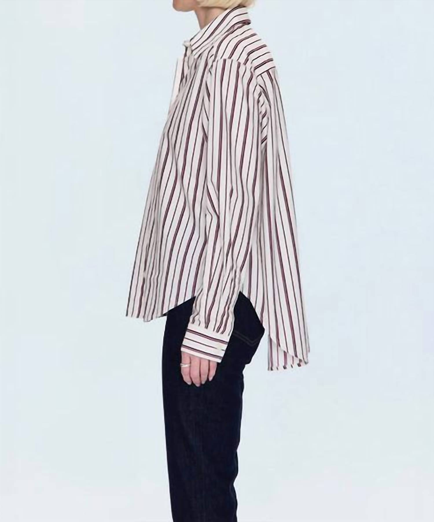 Pistola - Finlay Oversized Stripe Button Down Shirt