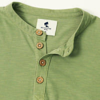 Sea Culture - Tea-dyed Long Sleeve Henley Shirt