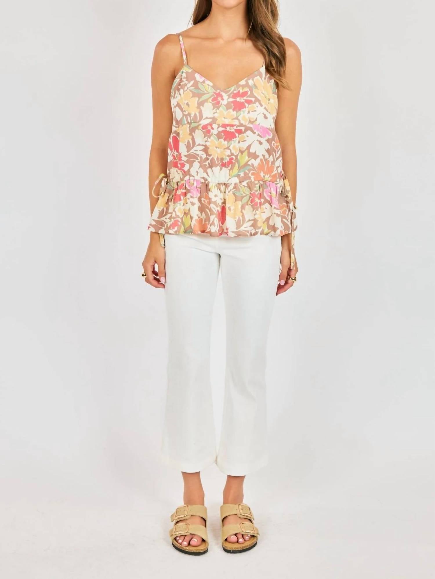 Sadie & Sage - Floral Dunes Tie Cami Top